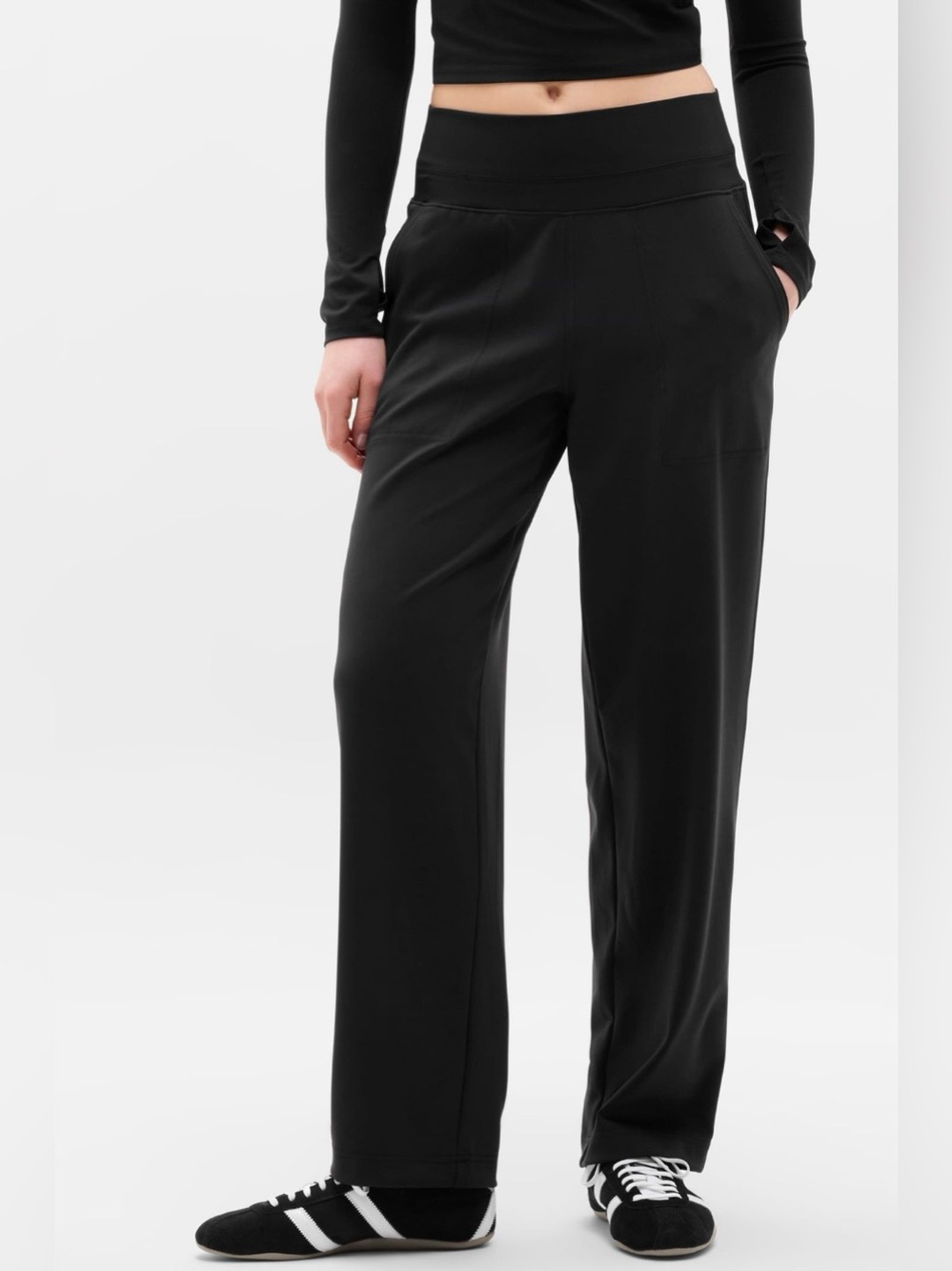 NWT-Athleta Black Venice Straight Leg Pant, Small